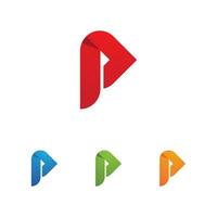 P Letter Logo Template vector