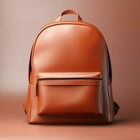 Front image of backpack for mockup purposes Generative AI photo
