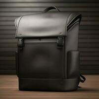 Front image of backpack for mockup purposes Generative AI photo