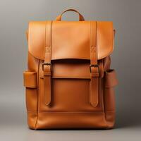 Front image of backpack for mockup purposes Generative AI photo