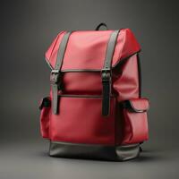 Front image of backpack for mockup purposes Generative AI photo