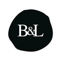 BL Initial logo letter brush monogram comapany vector