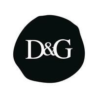 DG Initial logo letter brush monogram comapany vector