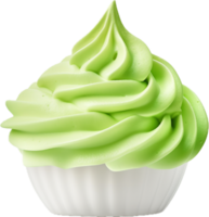 verde frustato crema png con ai generato.