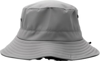 Gray bucket hat png with AI generated.