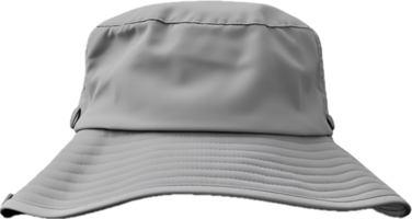 Gray bucket hat png with AI generated.