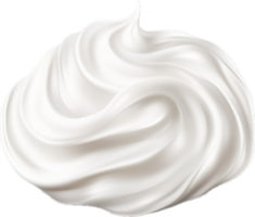 White whipped cream png with AI generated.