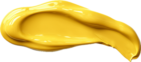 Dripping mustard smear png with AI generated.