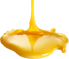 Dripping mustard png with AI generated.