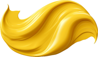 Dripping mustard smear png with AI generated.