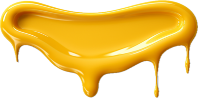 Dripping mustard png with AI generated.