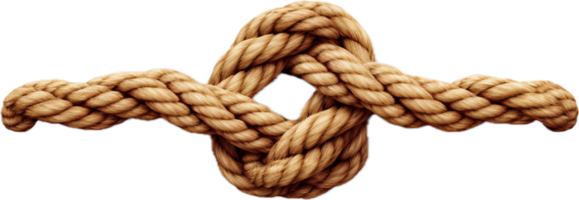 Rope knot png with AI generated.