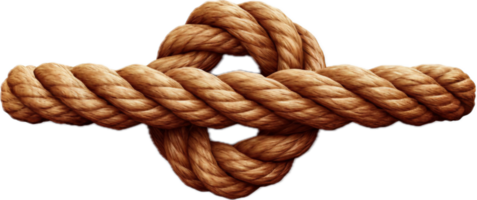 Rope knot png with AI generated.
