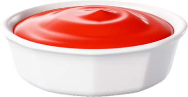 Ketchup bowl png with AI generated.