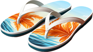 Flip flop png with AI generated.