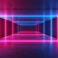 abstract futuristic background with pink blue glowing neon moving high speed wave lines and bokeh lights. Data transfer concept Fantastic wallpaper , photo