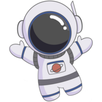 espacio, astronave, astronave, astronauta, mano dibujado, volar, luna, exterior, astronauta, traje espacial png