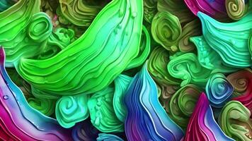 Abstract colorful animation. Neon colors  liquid background. Beautiful gradient texture, Moving abstract multicolored background, Generative AI video