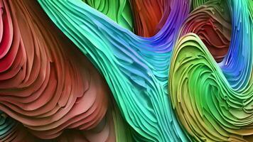 Abstract colorful animation. Neon colors  liquid background. Beautiful gradient texture, Moving abstract multicolored background, Generative AI video