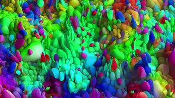 Abstract colorful animation. Neon colors  liquid background. Beautiful gradient texture, Moving abstract multicolored background, Generative AI video