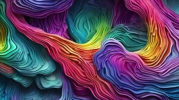 Abstract colorful animation. Neon colors  liquid background. Beautiful gradient texture, Moving abstract multicolored background, Generative AI video