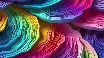 Abstract colorful animation. Neon colors  liquid background. Beautiful gradient texture, Moving abstract multicolored background, Generative AI video