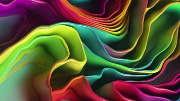 Abstract colorful animation. Neon colors  liquid background. Beautiful gradient texture, Moving abstract multicolored background, Generative AI video