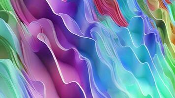 Abstract colorful animation. Neon colors  liquid background. Beautiful gradient texture, Moving abstract multicolored background, Generative AI video