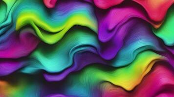 Abstract colorful animation. Neon colors  liquid background. Beautiful gradient texture, Moving abstract multicolored background, Generative AI video