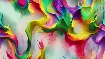 Abstract colorful animation. Neon colors  liquid background. Beautiful gradient texture, Moving abstract multicolored background, Generative AI video