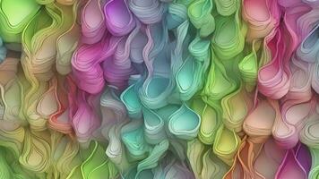 Abstract colorful animation. Neon colors  liquid background. Beautiful gradient texture, Moving abstract multicolored background, Generative AI video