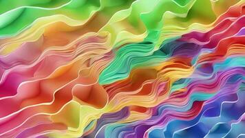 Abstract colorful animation. Neon colors  liquid background. Beautiful gradient texture, Moving abstract multicolored background, Generative AI video