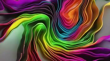 Abstract colorful animation. Neon colors  liquid background. Beautiful gradient texture, Moving abstract multicolored background, Generative AI video