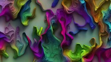 Abstract colorful animation. Neon colors  liquid background. Beautiful gradient texture, Moving abstract multicolored background, Generative AI video