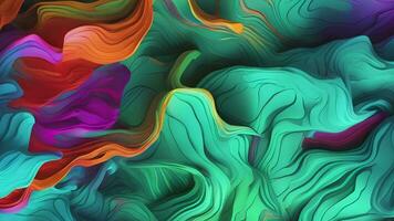 Abstract colorful animation. Neon colors  liquid background. Beautiful gradient texture, Moving abstract multicolored background, Generative AI video