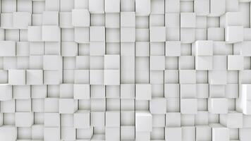 Abstract 3D Concrete Cube Background. photo