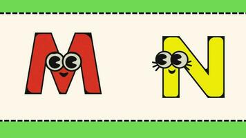 ABC Karikatur Brief animieren Alphabet Lernen zum Kinder A B C D zum Kindergarten Klasse Vorschule Lernen Videos