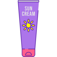 Soleil crème illustration png transparent Contexte