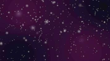 snowfall animation with particle effect video