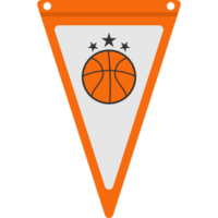 basketbal vlag vlaggedoek illustratie PNG transparant achtergrond