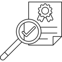 authentique document icône contour png transparent Contexte