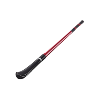 Black metal baseball bat without shadow 3d render Generative Ai png