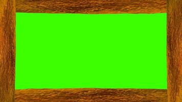 4k Realistic uneven texture of frames on chroma key backgrounds. Green screen stock video animated