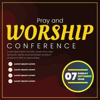 Vector Pray and Worship Conference Social media