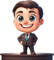 businessman cartoon png ai generative