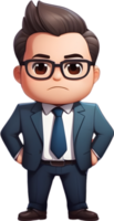 businessman cartoon png ai generative