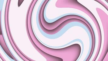 Trendy wavy pattern background with gently moving cutout shapes in pastel colors. This abstract motion background animation is HD and a seamless loop. video