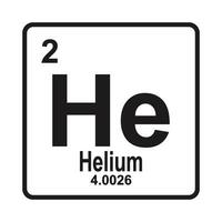 Helium element icon vector