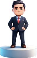 businessman cartoon png ai generative