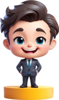 businessman cartoon png ai generative